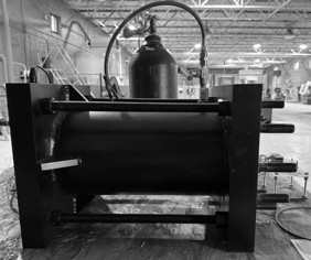 Pressure vessel on table